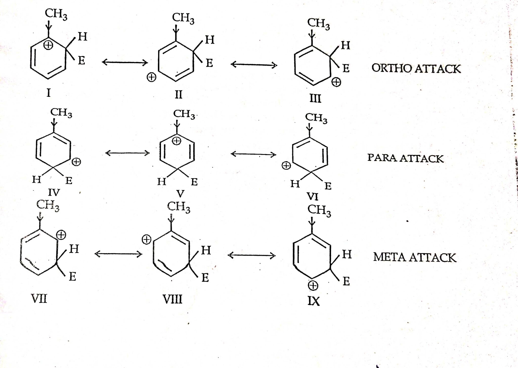 Orientation of mono substituted benzene compounds towards electrophilic ...