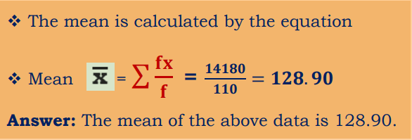 equations for calculation mean-min