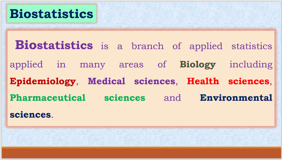 what is biostatistics
